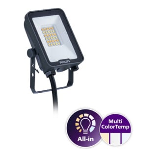 Philips LED-Strahler BVP167 10W 1100 lm grau