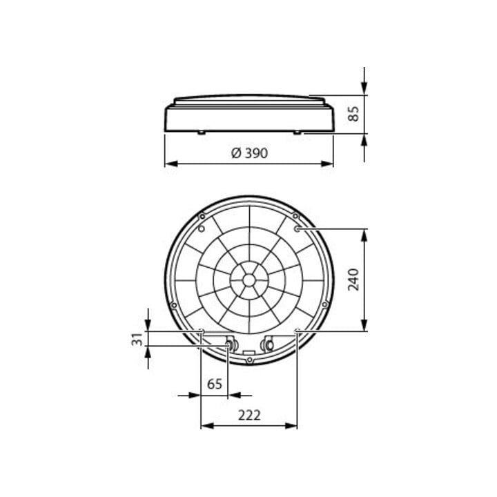 Philips LED Wandleuchte WL140V 2700/3000/4000K 14W