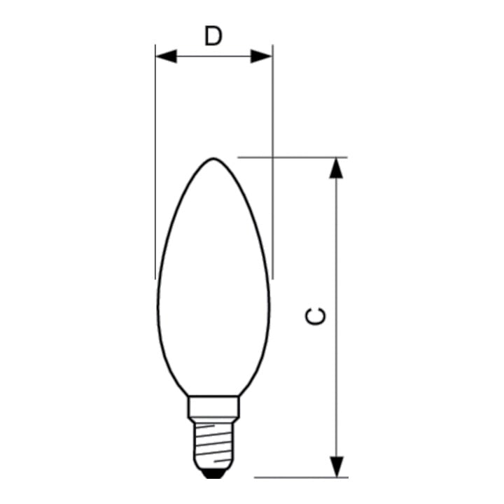 Philips Lighting Ampoule LED bougie E14 verre mat CorePro LED#34679600