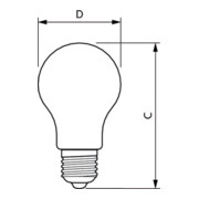 Philips Lighting Ampoule LED E27 verre clair CorePro LED#34714400-5