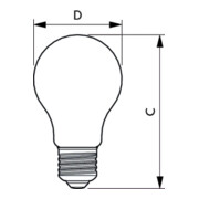 Philips Lighting Ampoule LED E27 verre clair CorePro LED#34716800-5