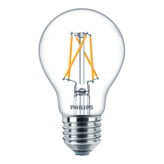 Philips Lighting Ampoule LED E27 verre clair LED classic, 77213001