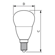 Philips Lighting Ampoule LED goutte E14 mate CorePro lu#31264700-5