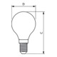 Philips Lighting Ampoule LED goutte E14 verre clair CorePro LED#34756400