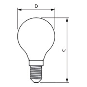 Philips Lighting Ampoule LED goutte E14 verre clair CorePro LED#34756400-5