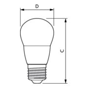 Philips Lighting Ampoule LED goutte E27 mate CorePro lu#31302600-5