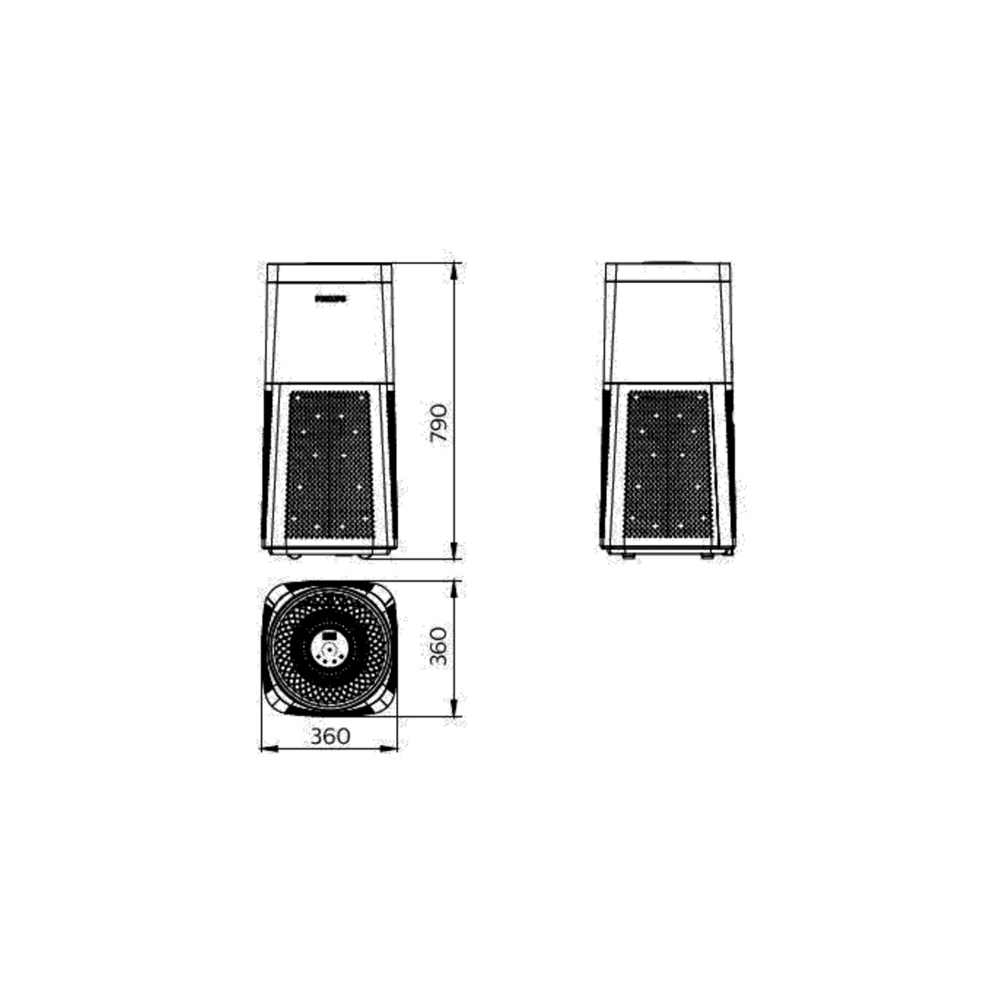 Philips Lighting Desinfektionsgerät zur Luftdesinfektion UVCA200EU4PL-L18WTUV