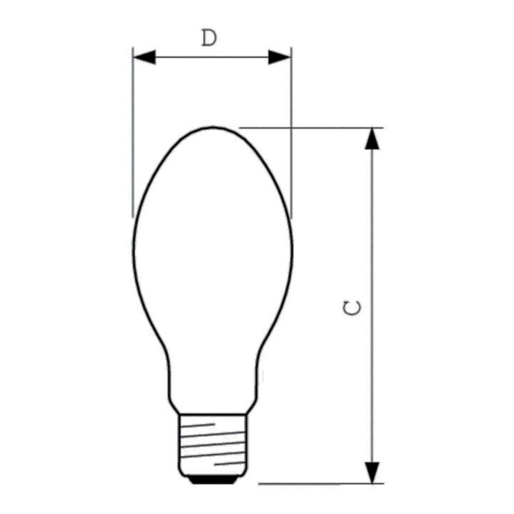 Philips Lighting Entladungslampe 400W E40 SON PIA PLUS