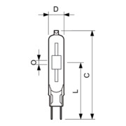 Philips Lighting Entladungslampe G8.5 CDM-TC 70W/842-5