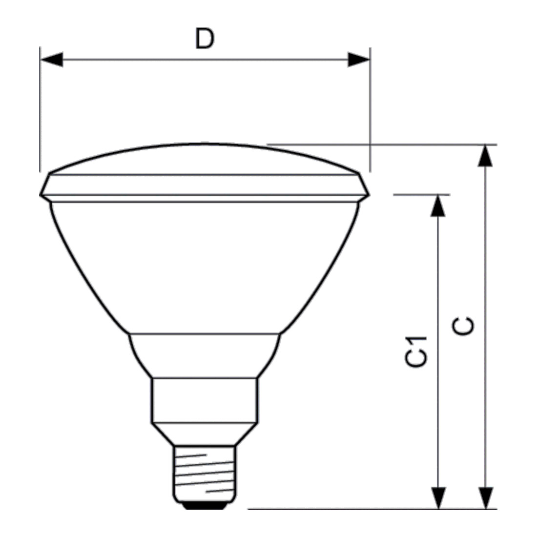 Philips Lighting IR-Reflektorlampe 230V E27 Infrared PAR38E 150W