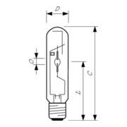 Philips Lighting Lampe à décharge 150W 828 CDO-TT 150W/828 E40-5