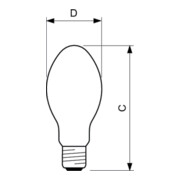 Philips Lighting Lampe à décharge E27 SON-E 70W-5