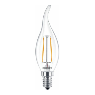 Philips Lighting Lampe LED bougie E14 verre clair CorePro LED#37759200