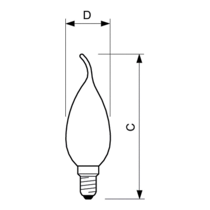 Philips Lighting Lampe LED bougie E14 verre clair CorePro LED#37759200