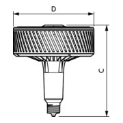 Philips Lighting Lampe LED E40 4000K 60Gr. TForce LED, 75371900-3