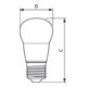 Philips Lighting Lampe LED goutte E27 mate CorePro lu#31242500
