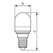 Philips Lighting Lampe LED T25 E14 mate 827 Corepro LED, 38986100-3