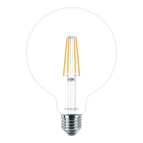 Philips Lighting LED-Globelampe E27 klar Glas DIM MAS VLE LED#34798400