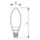 Philips Lighting LED-Kerzenlampe E14 klar Glas CorePro LED#34726700
