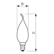 Philips Lighting LED-Kerzenlampe E14 klar Glas CorePro LED#37759200-5