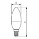 Philips Lighting LED-Kerzenlampe E14 matt CorePro can#31240100