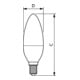 Philips Lighting LED-Kerzenlampe E14 matt CorePro can#31296800