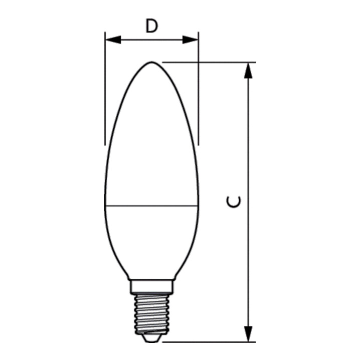 Philips Lighting LED-Kerzenlampe E14 matt CorePro can#31296800
