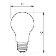 Philips Lighting LED-Lampe E27 klar Glas CorePro LED#34714400-5
