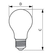 Philips Lighting LED-Lampe E27 klar Glas CorePro LED#34716800-5