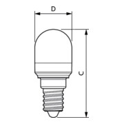 Philips Lighting LED-Lampe T25 E14 matt 827 Corepro LED, 38986100-3