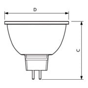 Philips Lighting LED-Réflecteur MR16 GU5.3 940 DIM MAS LED Exp#35863800-5