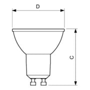 Philips Lighting LED-Reflektorlampe D5, 5-50W930GU10 25° MLEDspotEx, 70763000-4