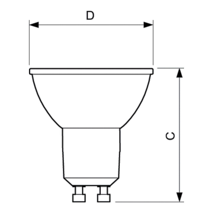 Philips Lighting LED-Reflektorlampe PAR16 GU10 830 DIM CorePro LED#35883600