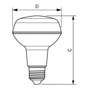 Philips Lighting LED-Reflektorlampe R80 E27 CoreProLED#81183200-5