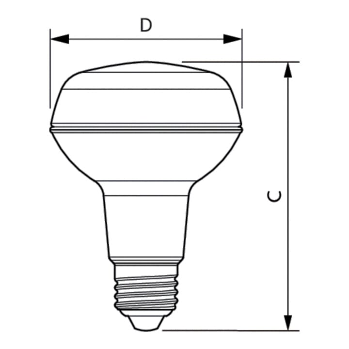Philips Lighting LED-Reflektorlampe R80 E27 CoreProLED#81183200