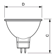 Philips Lighting LED-Reflektorlampr MR16 GU5.3 827 CorePro LED#30704900-5
