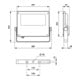 Philips Lighting LED-Scheinwerfer 4000K asym. BVP125LED80-4S/740A