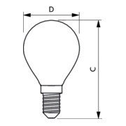 Philips Lighting LED-Tropfenlampe E14 klar Glas CorePro LED#34730400-5