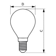 Philips Lighting LED-Tropfenlampe E14 matt Glas CorePro LED#34760100-5