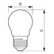Philips Lighting LED-Tropfenlampe E27 klar Glas CorePro LED#34732800