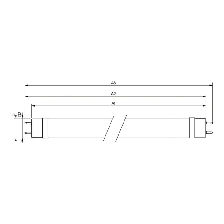 Philips Lighting LED-Tube 600mm HO 8W 865 T8 MLEDtubeVLE#64683700