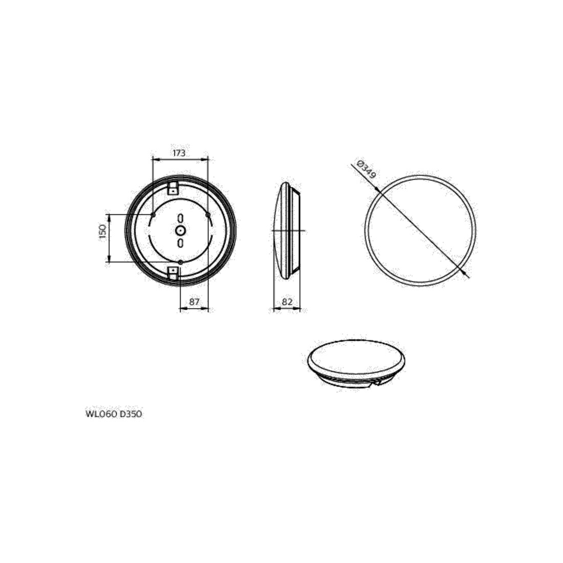 Philips Lighting LED-Wand- u Deckenleuchte ML, MC, Sensor WL060V 22W 2200lm weiss