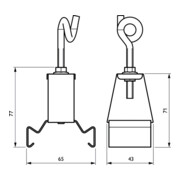 Philips Lighting Suspension Maxos fusion LL500Z CB-CH WH-4