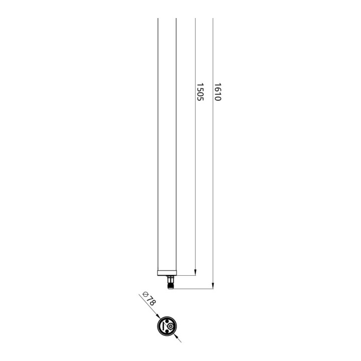 Philips Luminaire LED tube 840 WT210 1 500 mm 7 000 lm 4 000 K IP67