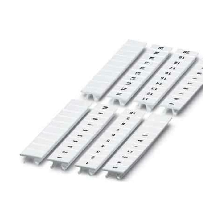 Phoenix Contact Bande de repérage ZB 6 longitudinal 2 blanc 10 pièces 6,2 mm