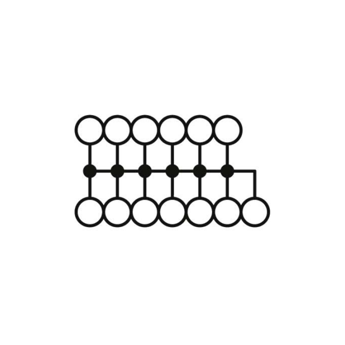 Phoenix Contact Bloc de distribution PTFIX 6/12X2,5 GR