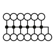 Phoenix Contact Bloc de distribution PTFIX 6/12X2,5 RD-5