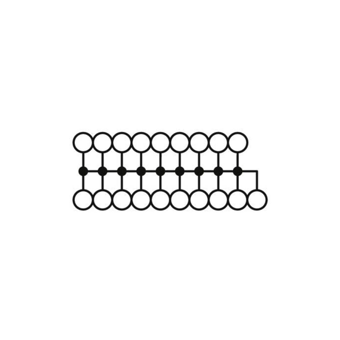 Phoenix Contact Bloc de distribution PTFIX 6/18X2,5 BK