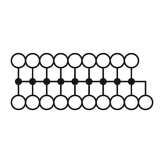 Phoenix Contact Bloc de distribution PTFIX 6/18X2,5 vert