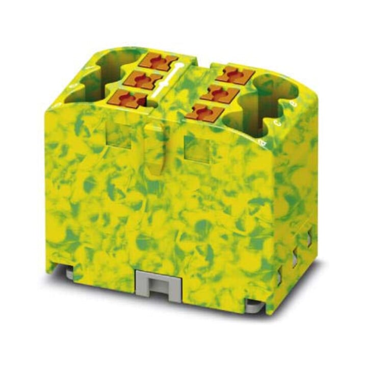 Phoenix Contact Bloc de distribution PTFIX 6X2,5 GNYE